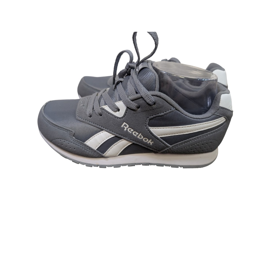 Reebok Kids Gray/White Classic Jogger Running Shoes Sneakers Size 4 Youth - Picture 5 of 9